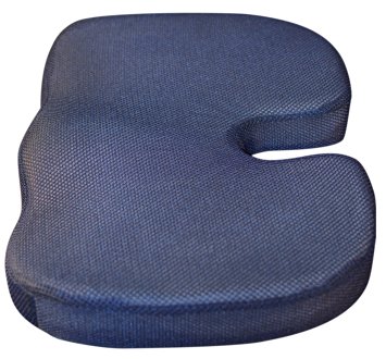 The Tushy Cushion: Ergonomic Coccyx Memory Foam Seat Cushion with Removable Cover: Best Seat Pillow for Tailbone and Spine Relief - Ideal for Office Chairs, Cars, Truck Drivers, Stadium Seats