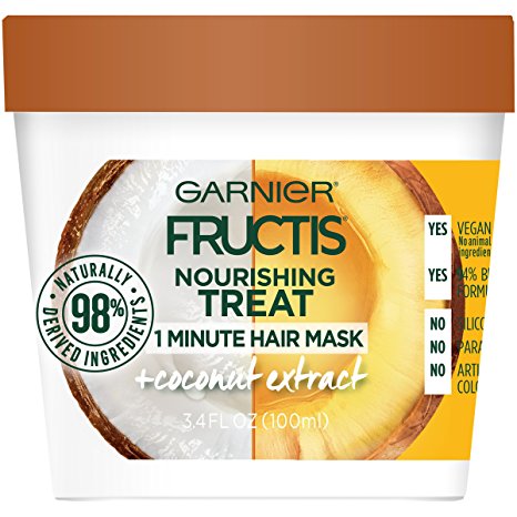 Garnier Fructis Nourishing Treat 1 Minute Hair Mask, 3.4 fl. oz.