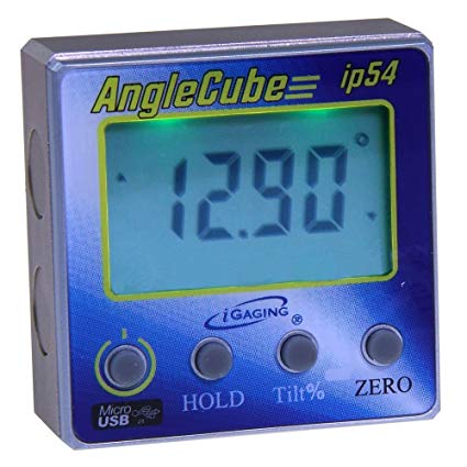 iGaging 35-2269 Angle Gage BACKLIT Digital Electronic Magnetic Level/Protractor/Bevel Gauge Angle Cube Gen 3