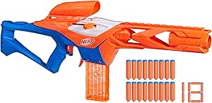 Nerf N Series Pinpoint Dart Blaster, 18 Nerf N1 Darts Compatible Only with Nerf N Series Blasters, 10-Dart Clip, Nerf Blaster Gifts for Kids