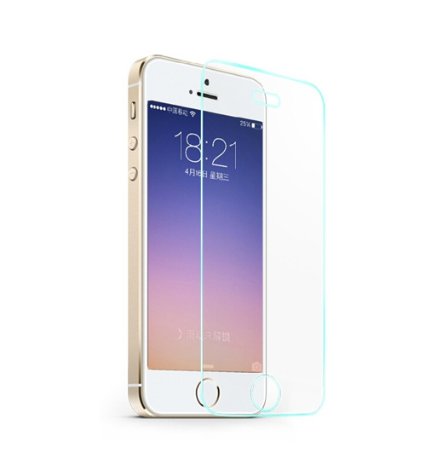 Heqiao Premium Tempered Glass Screen Protector for Apple iPhone 5 5s iphone 5 5s 5c