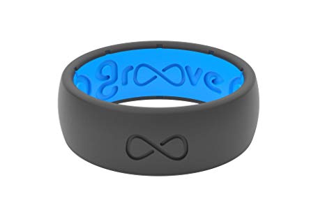 Groove Life Solid Original Breathable Silicone Ring (Deep Stone/Blue, 13)