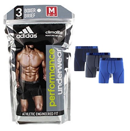 Adidas Men's Climalite Perfromance Boxer Briefs 3 Pack