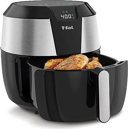T-fal Easy Fry XXL Air Fryer & Grill Combo with One-Touch Screen, 8 Preset Programs, 5.9 quarts, Black & Stainless Steel