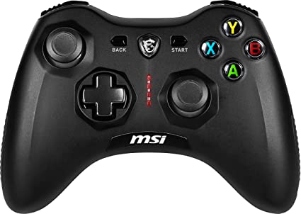 MSI Force GC30V2 Wireless Gaming Controller, Dual Vibration Motors, Dual Connection Modes, Interchangable D-Pads, Compatible with PC & Android