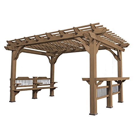 Backyard Discovery Oasis 14 x 10 Pergola Cedar Pergola