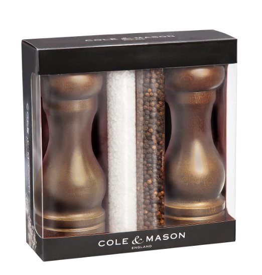 Cole and Mason Forest Capstan Wood Salt and Pepper Mill Gift Set
