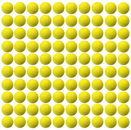 100 NEWLY RE-ENGINEERED Yellow Nerf Rival Compatible Bullet Balls, Refill Ammo for Nerf Rival (100 Pieces)