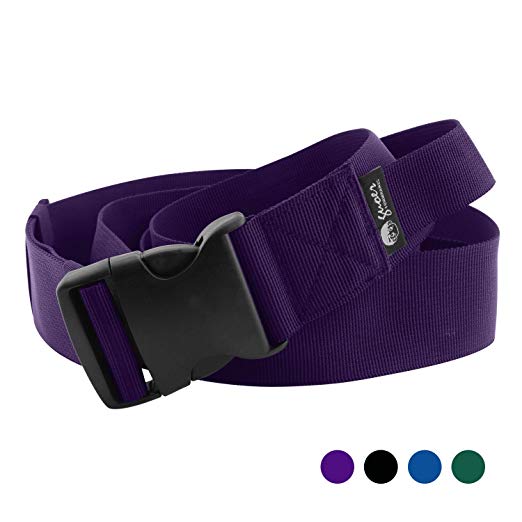 GUOER Walking Gait Belt With Handles Transfer Belts 25"-70" Multiple Colors (32"-70"Purple)