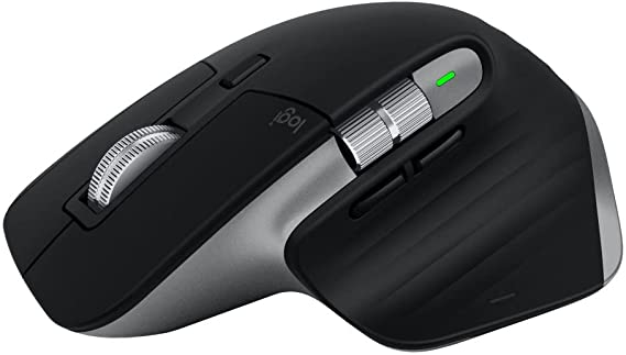 Logitech MX Master 3 – Advanced Wireless Mouse for Mac, Ultrafast Scrolling, Ergonomic Design, 4000 DPI, Customisation, Energy Saving USB-C, Bluetooth, Apple MacBook, iPad Compatible  - Grey