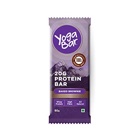 Yogabar Protein Baked Brownie (Pack of 12)