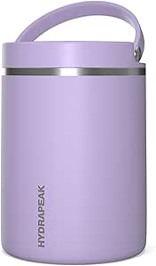 Hydrapeak Lavender Stainless Steel Food Jar | 32oz | Vacuum Insulated | 10 Hours Hot, 16 Hours Cold | Thermos