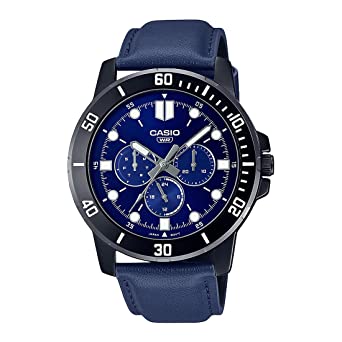 Casio Analog Blue Dial Men's Watch-MTP-VD300BL-2EUDF