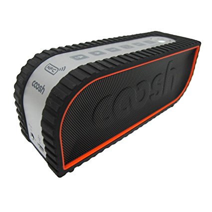 Coosh CBT791B Portable Wireless Bluetooth 4.0 Extended Range Speaker with Built in Speakerphone, Rechargeable Battery (Black)