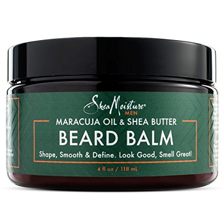 SheaMoisture Men’s Beard Balm - Maracuja Oil & Shea Butter - Shape-Smooth & Define – 4oz