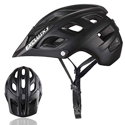 Exclusky BGO Mountain Bike Helmet, CPSC Safety Certified - Comfortable, Lightweight, Breathable