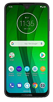 Motorola G7 XT1962 Unlocked GSM Android Phone w/Dual 12MP Camera - Clear White