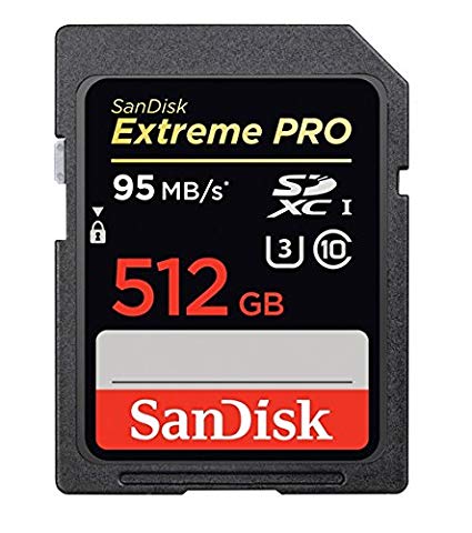 SanDisk 512GB Extreme Pro UHS-I U3 Class 10 SDXC Memory Card