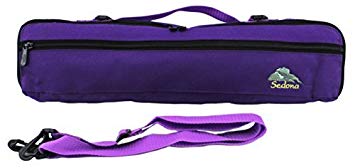 Sedona B-ft Flute Canvas Bag/Case Cover w/Handle, Shoulder Strap & Plush Lining--Purple