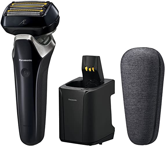 Panasonic ES-CLS9AX-K LAMDASH 6-Blades Shaver Fully Automatic Cleaning Charger with USB Charging Case Craft Black
