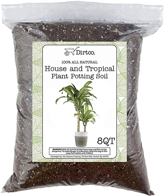 House Plant and Tropical Plant Potting Soil, Re-Potting Soil for All Types of Indoor House Plants, House Plant Re-Potting Soil, 8qt