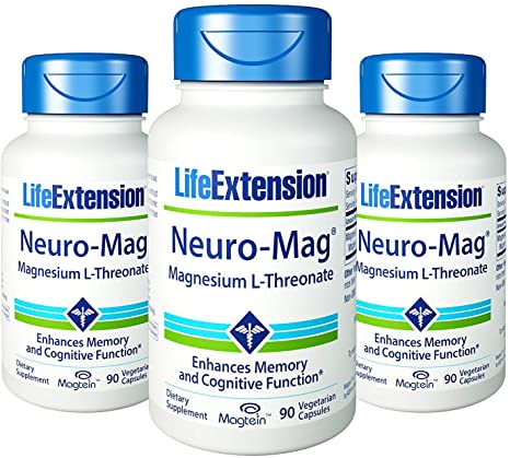 Life Extension Neuro-mag Magnesium L-threonate 90 X 3