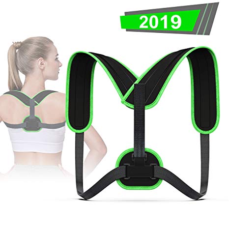 Posture Corrector for Men and Women - Valoin Adjustable Upper Back Brace for Clavicle Support and Providing Pain Relief from Neck, Back and Shoulder (Universal)