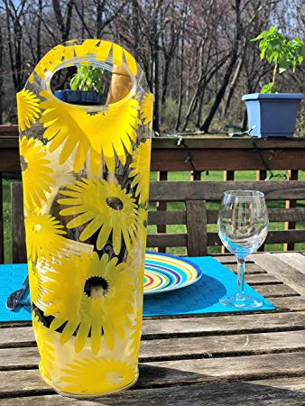 Portable Wine Chiller Bag - Cooler Tote uses Ice & Water, No Freezing Needed, Best Gift Bag for Women & Men, Take Wine to Go or Outdoors, Keep Wine Insulated on Patio & Pool