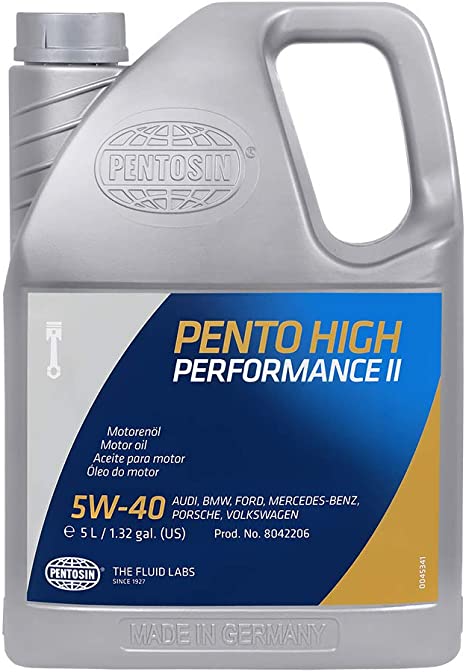 Pentosin 8042206 Pento High Performance II 5W-40 Synthetic Motor Oil - 5 Liter