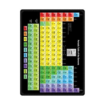 Special Design Colorful Periodic Table of Elements Fleece Throws Blankets 58x80 (Large)