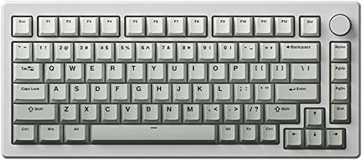 Akko Cool Gray Gradient Theme 132-Key Cherry Profile Double-Shot PBT Keycap Set with MX Style Stem for Mechanical Keyboards