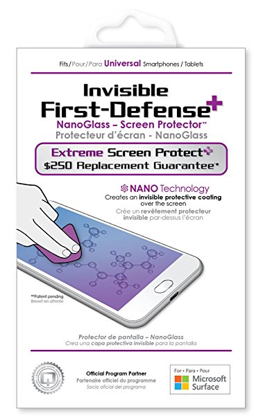 Qmadix NanoGlass Screen Protector - $250 Screen Replacement Guarantee - Invisible First-Defense  Extreme NanoGlass Screen Protector for Your Phone or Tablet ($250 Guarantee)