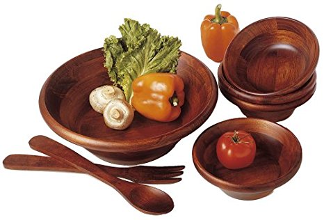 Lipper (290-7) Cherry Collection 7-Piece Salad Set With 12-Inch Servers