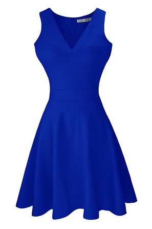 Heloise Women's A-Line Sleeveless V-Neck Pleated Little Cocktail Party Dress