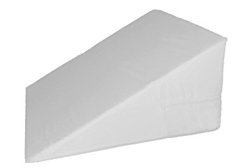 7", 10", 12"-inch Foam Bed Wedge White Zippered Cover / Pillow Replacement COVER (For 7" Bed Wedge)