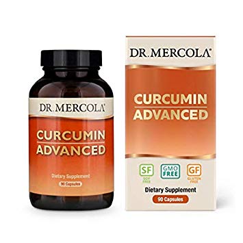 Dr. Mercola, Curcumin Advanced, 500mg, 90 Servings (90 Capsules), Non GMO, Soy-Free, Gluten-Free