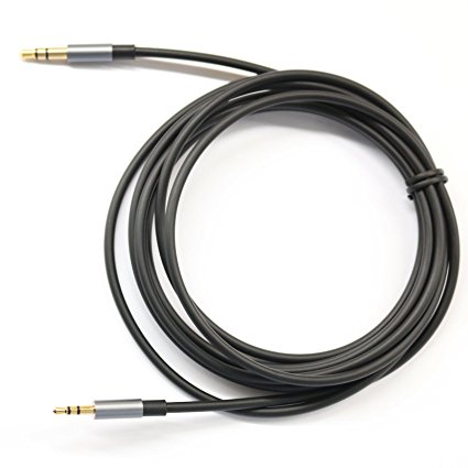 Black 3ft Gold Plated Design 3.5mm Male to 2.5mm Male Car Auxiliary Audio cable Cord headphone connect cable for Apple, Android Smartphone, Tablet and MP3 Player