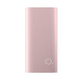 Solove A9 Ultra Slim 10000 mAh Metallic Power Bank, Dual Port, Powerful 3.1A Fast Charging, Universal Compatible Compact Portable Charger / External Battery Pack for iPhone, Android (Rose Gold)