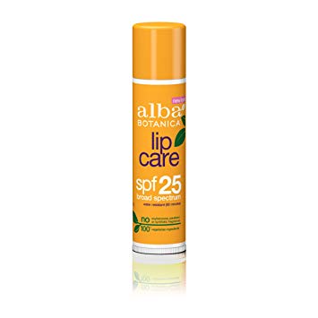 Alba Botanica Lip Care SPF 25 Sunscreen, 0.15 oz.