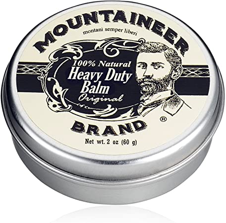 Heavy-Duty Beard Balm by Mountaineer Brand (2 oz) | Beard Tamer and Leave-in Conditioner | Original Scent