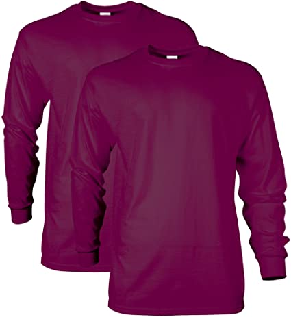 Gildan Men's Ultra Cotton Long Sleeve T-Shirt, Style G2400, Multipack