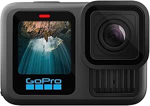 GoPro HERO13 Black - Caméra d'action étanche avec vidéo 5.3K60, Photo 27MP   compatibilité avec Les objectifs de la série HB