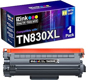 E-Z Ink (TM Compatible Toner Cartridge Replacement for Brother TN830 TN830XL TN 830 Toner Cartridges to use with HL-L2460DW DCP-L2640DW HL-L2400D HL-L2480DW HL-L2405W MFC-L2820DW Printer (1 Black)