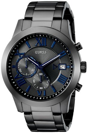 GUESS Men's U0668G2 Grey Stainless Steel Chronograph Watch