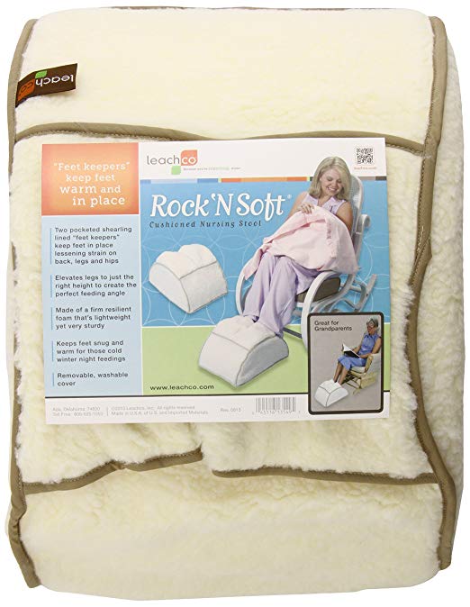Leachco Rock N Soft Cushioned Nursing Stool, Ivory