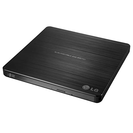 LG Electronics 8X USB 20 Ultra Slim Portable DVD Rewriter External Drive with M-DISC Support Retail Black GP60NB50