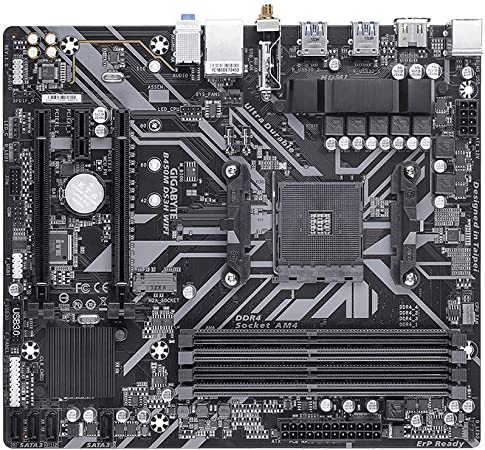 Gigabyte B450M DS3H WiFi (AM4//AMD/B450/mATX/SATA 6GB/s/USB 3.1/HDMI/Wifi/DDR4/Motherboard)