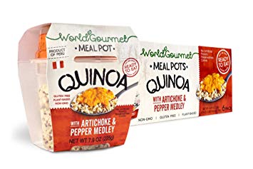 World Gourmet Quinoa Ready To Eat Meal With Artichoke And Pepper Medley (Pack of 6)
