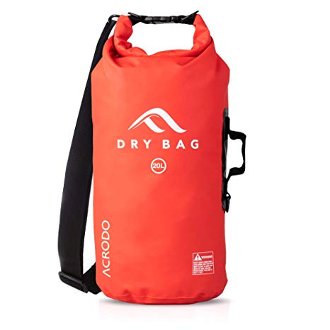 Acrodo Dry Bag Transparent & Waterproof - 10 & 20 Liter Floating Sack for Beach, Kayaking, Swimming, Boating, Camping, Travel & Gifts