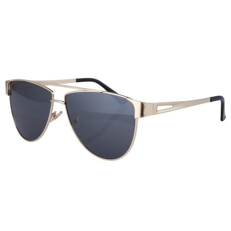 Menton Ezil Oversized Aviator Metal Frame Color Lens Polarized Driving Sunglasses